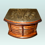 Porta vasos de madera estilo español con estuche decorativo 2