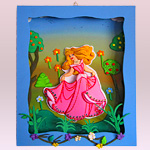 Cuadro princesa Aurora para decorar el cuarto de los niños 1
