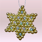 Estrellas navideñas en perlas decorativas 2