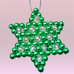 Estrellas navideñas en perlas decorativas 4